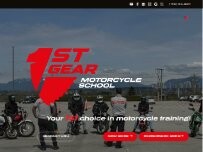 Website Screenshot 1st Gear Motorcycle Training