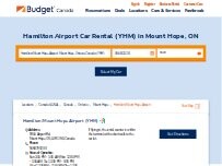 Website Screenshot Budget Car Rental