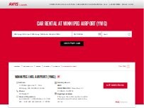 Website Screenshot Avis Car Rental