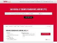 Website Screenshot Avis Car Rental