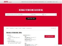 Website Screenshot Avis Car Rental