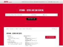 Website Screenshot Avis Car Rental