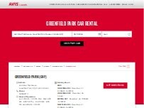 Website Screenshot Avis Car Rental