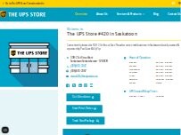 Website Screenshot The UPS Store - Lily's Test Account. (Do not delete)