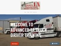Website Screenshot Advanced 1A Truck Driver Training