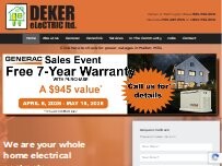 Website Screenshot Deker Electric