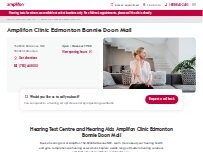 Website Screenshot Amplifon Clinic Edmonton Bonnie Doon Mall