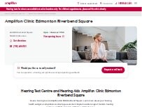 Website Screenshot Amplifon Clinic Edmonton Riverbend Square