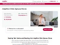 Website Screenshot Amplifon Clinic Spruce Grove