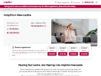 Website Screenshot Amplifon Newcastle