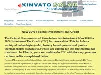 Website Screenshot Kinvato Solar