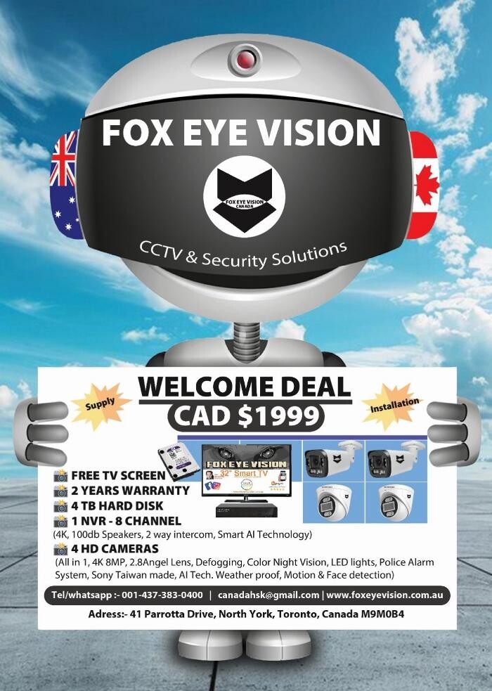 Images Security Camera | CCTV | Fox Eye Vision | Toronto