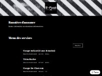 Website Screenshot Salon de barbier B-Fresh