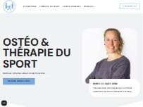Website Screenshot Ostéopathie et Thérapie du Sport Marie-Claude Dion