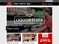 Website Screenshot Co-op Liquor