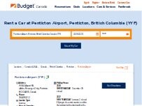 Website Screenshot Budget Car Rental
