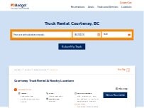 Website Screenshot Budget Truck Rental