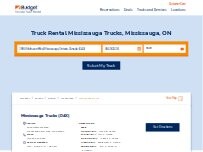 Website Screenshot Budget Truck Rental