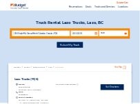 Website Screenshot Budget Truck Rental