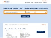 Website Screenshot Budget Truck Rental