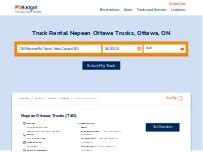 Website Screenshot Budget Truck Rental