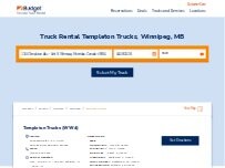 Website Screenshot Budget Truck Rental
