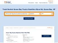 Website Screenshot Budget Truck Rental