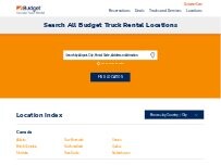 Website Screenshot Budget Truck Rental
