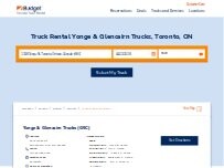 Website Screenshot Budget Truck Rental