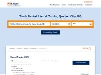Website Screenshot Budget Truck Rental