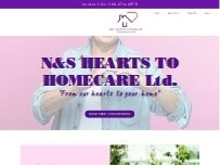 Website Screenshot N&S Hearts to Homecare