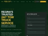 Website Screenshot Diesel And Dust Towing & Auto