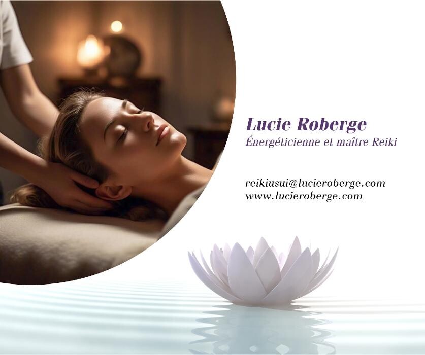 Images Lucie Roberge énergéticienne et maître Reiki