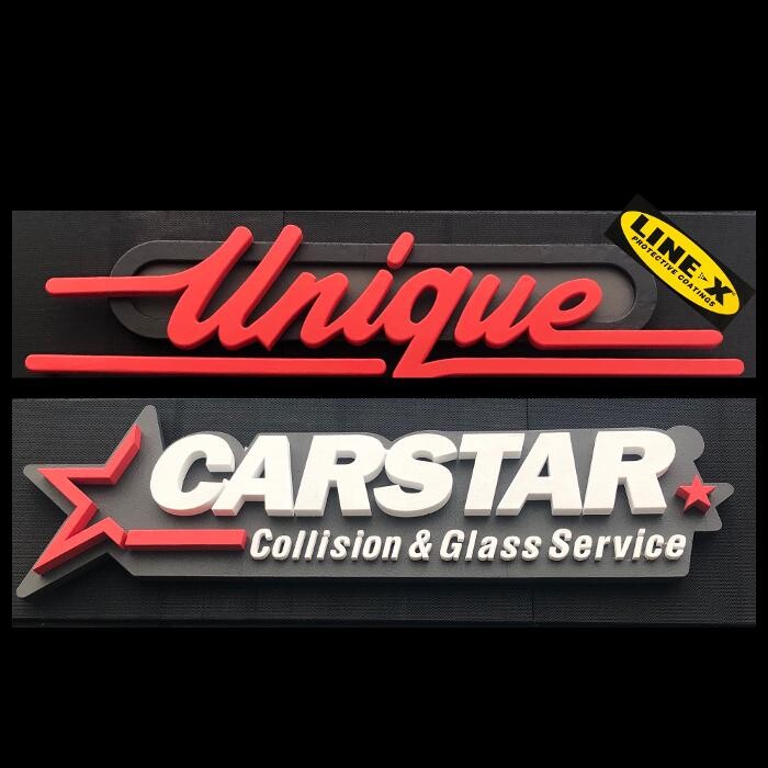 Unique CARSTAR Collision & Glass Logo