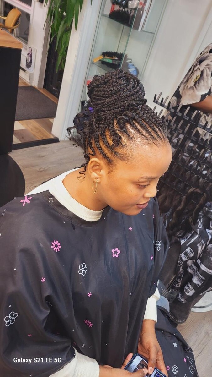 Images Francine cheveux d'or, tresses africaines