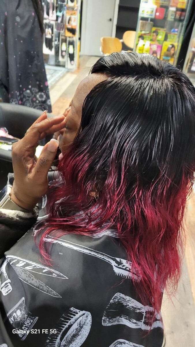 Images Francine cheveux d'or, tresses africaines
