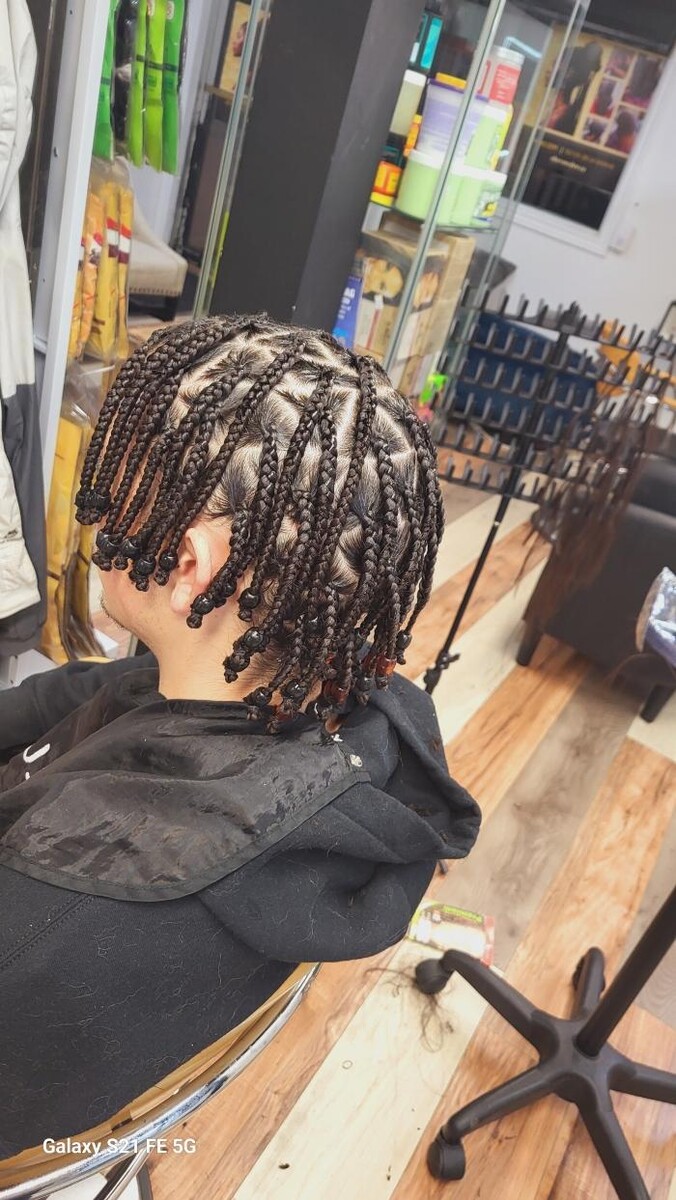 Images Francine cheveux d'or, tresses africaines