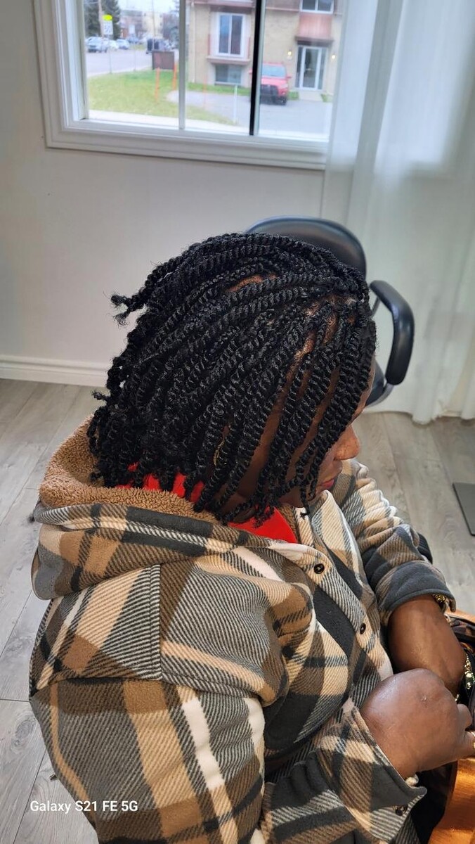 Images Francine cheveux d'or, tresses africaines