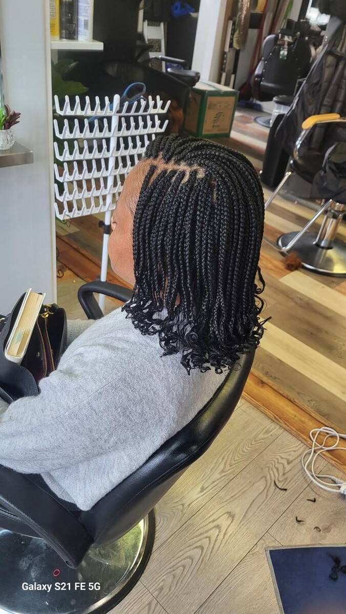 Images Francine cheveux d'or, tresses africaines