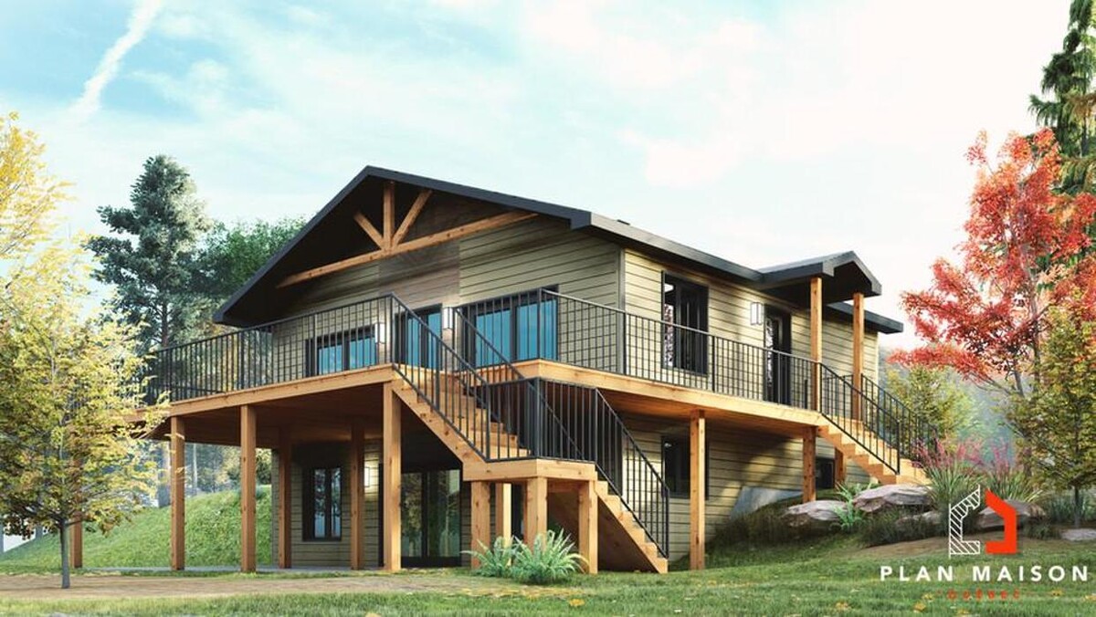 Images Plan Maison Québec | Plan de maison neuve, Chalet, Bi-génération, Duplex, Triplex, Mini maison, et Garage