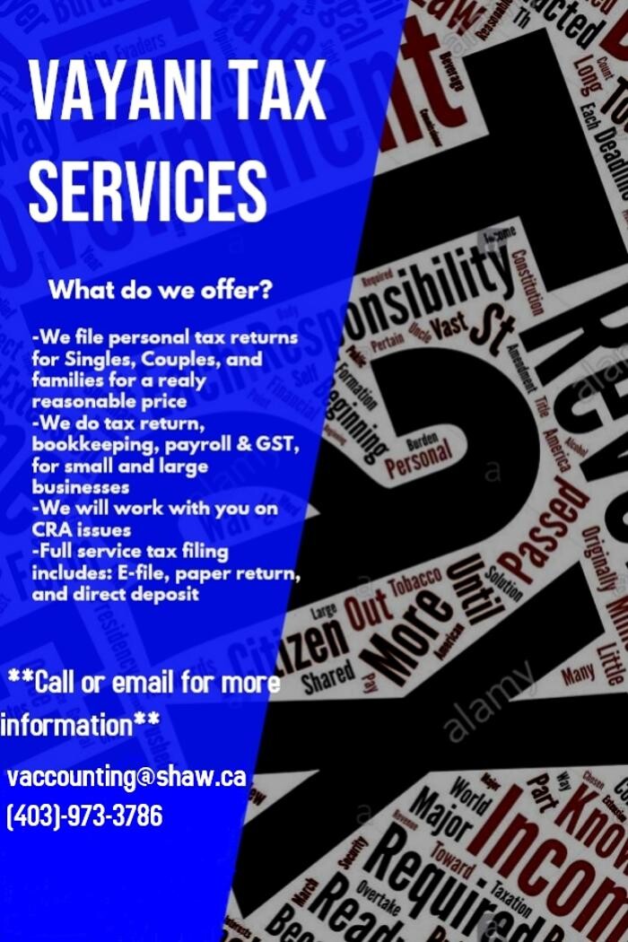 Images Vayani Bookkeeping And Accounting Services Ltd.