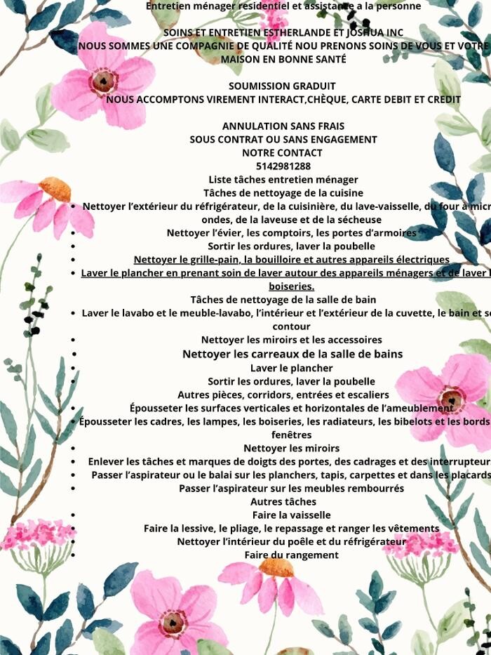 Images Soins et Entretien Estherlande et Joshua inc