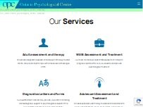 Website Screenshot Ontario Psychological Centre