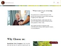 Website Screenshot Elcare Health Services