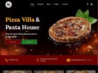 Website Screenshot Pizza Villa & Pasta House
