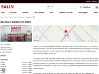 Website Screenshot Sally Beauty