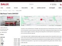 Website Screenshot Sally Beauty