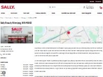 Website Screenshot Sally Beauty