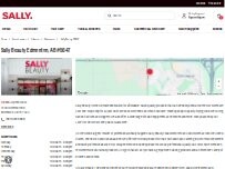 Website Screenshot Sally Beauty