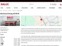 Website Screenshot Sally Beauty